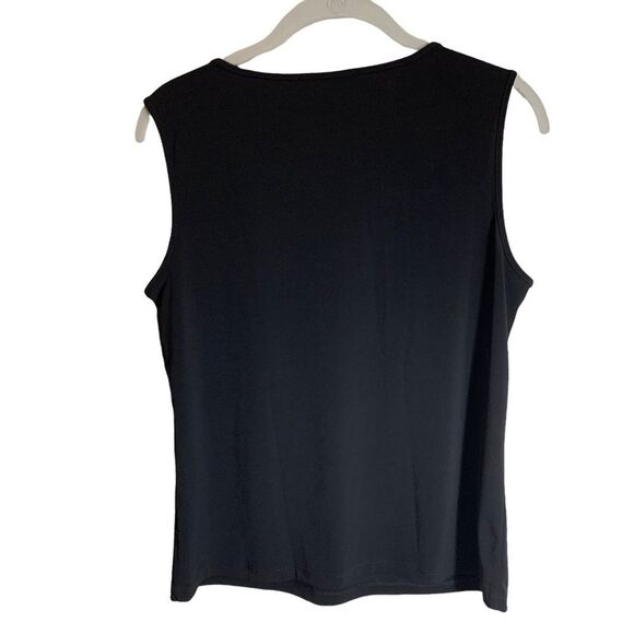 Ivanka Trump Classic Black Sleeveless Top w/ Chain Neck Design - Small - Picture 4 of 9